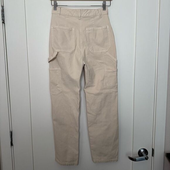 Wilfred Free Brennan Pants Sz 2 High Rise Utility Workwear Double Knee Carpenter - Picture 4 of 13
